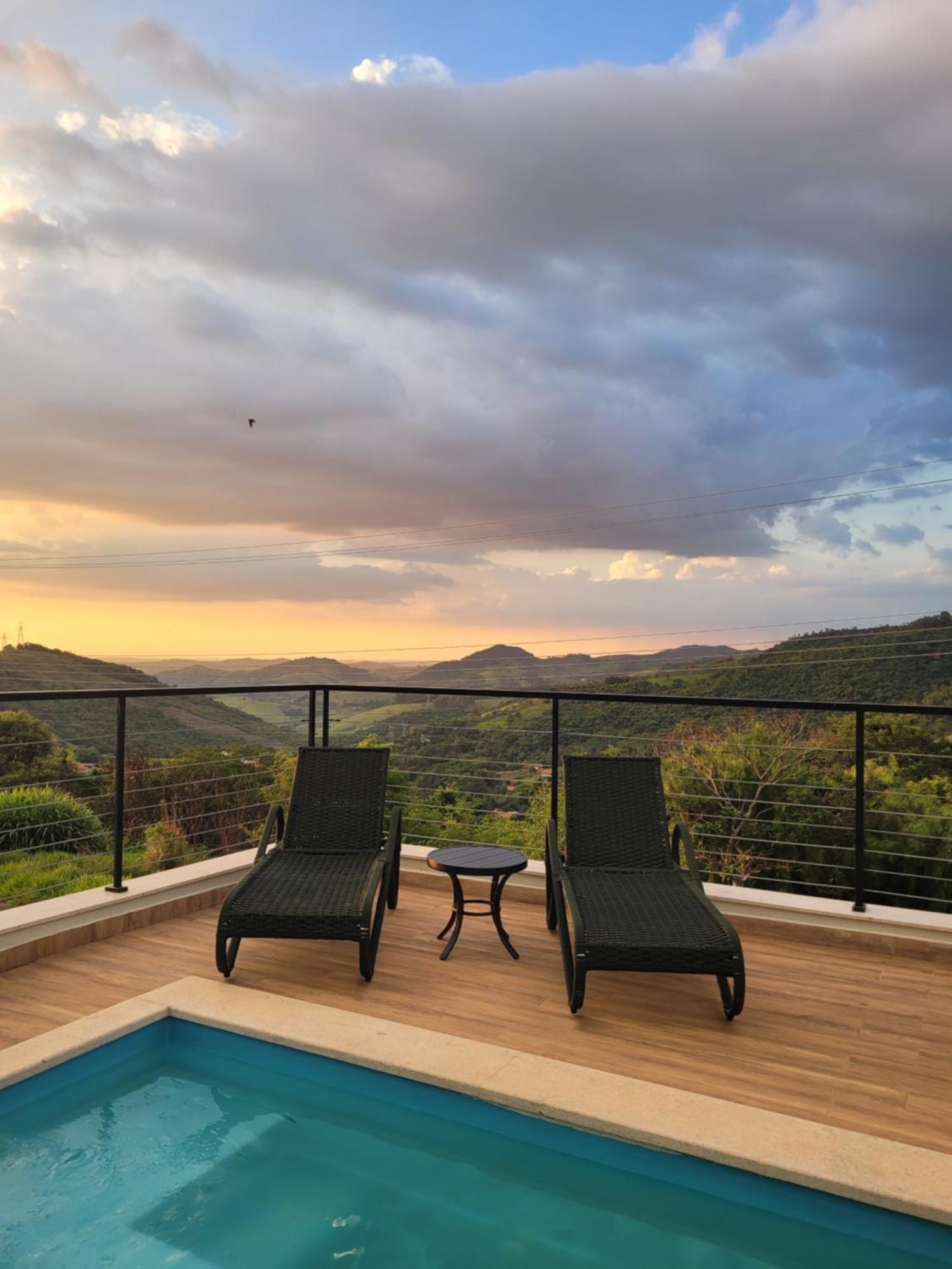 Casa Nova, Piscina E Vista Para As Montanhas Águas de Lindóia المظهر الخارجي الصورة